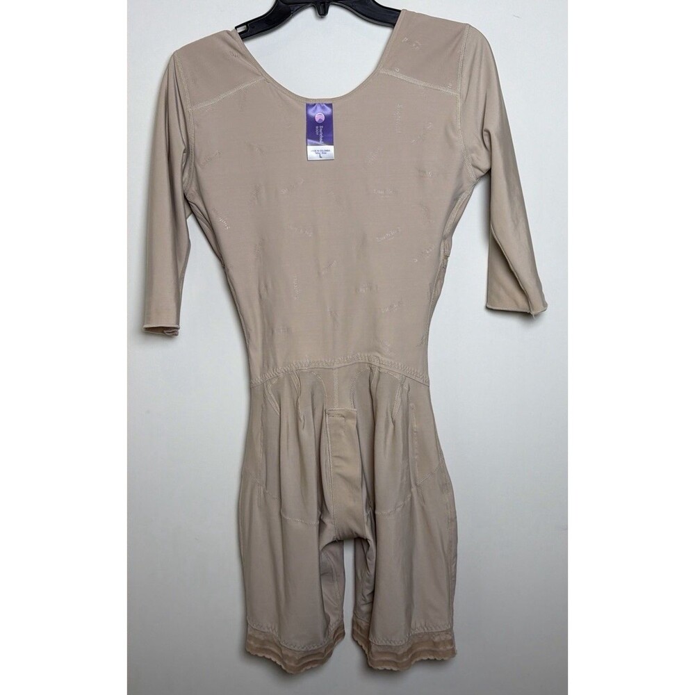 Snatched Body Faja Size L Beige Colombian High Compression Bodysuit Shapewear - Picture 8 of 14